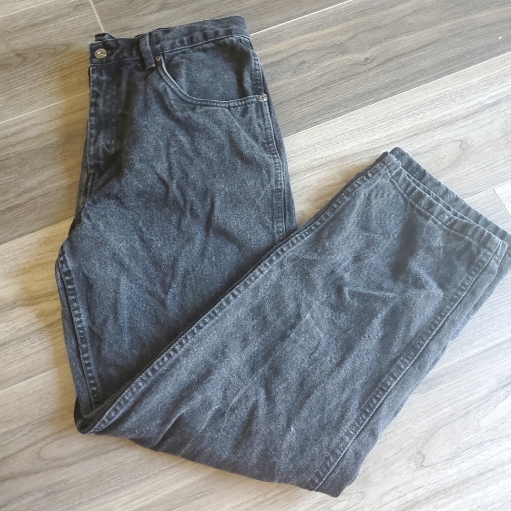 Straight black jeans